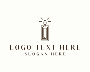 Interior Design - Candle Lighting Decor logo design