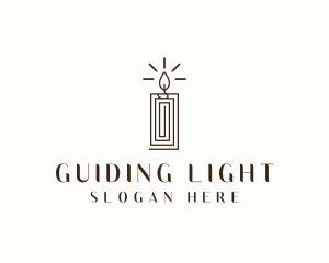 Candle Lighting Decor logo design