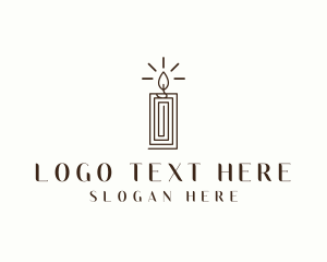 Scented - Candle Lighting Decor logo design