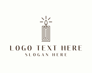 Candle Lighting Decor Logo