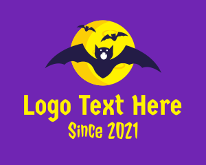 Spooky - Spooky Halloween Bats logo design