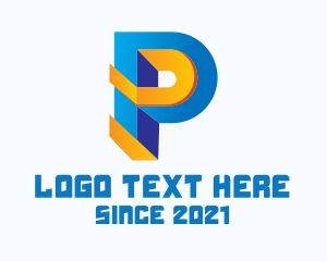 Multimedia - Multimedia Letter P logo design