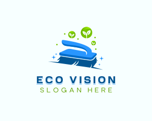 Eco Cleaning Brush logo design