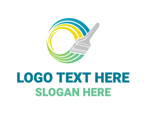 Design - Paint Brush Swirl logo design