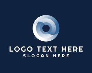 Advisory - Digital Cyber Technology Letter O logo design