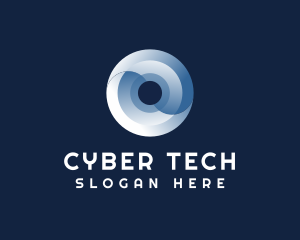 Cyber - Digital Cyber Technology Letter O logo design