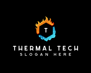 Thermal - Fire Ice Thermal logo design