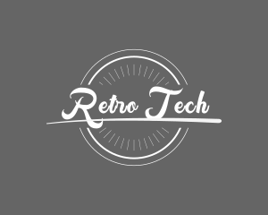 Retro Business Script logo design