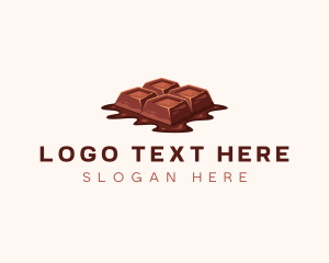 Chocolate Bar - Sweet Chocolate Candy logo design