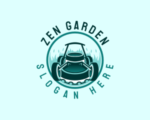 Grass Cutter Mower logo design