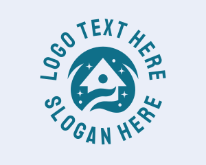 Teal House Cleaning Logo
