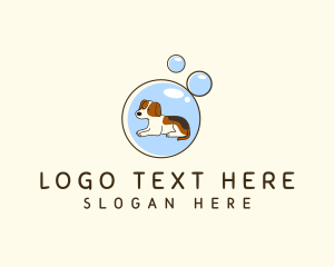 Pet - Dog Bubble Bath logo design