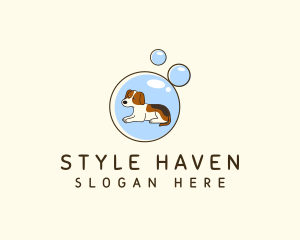 Shelter - Dog Bubble Bath logo design