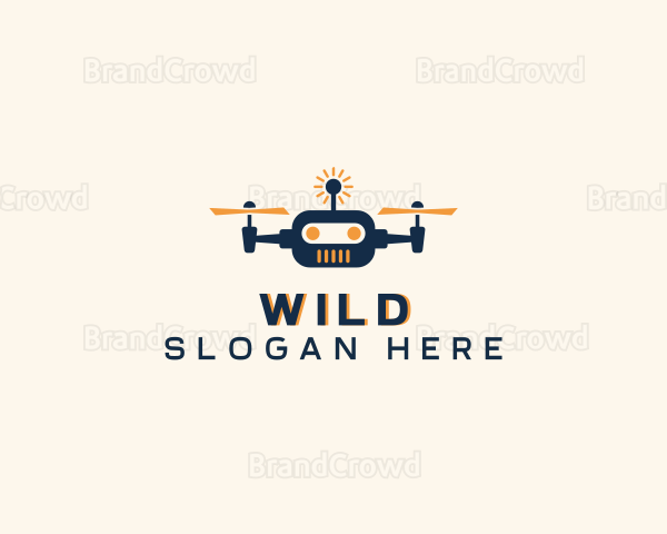 Aerial Robot Drone Logo