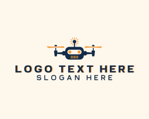 Technology - Aerial Robot Drone logo design