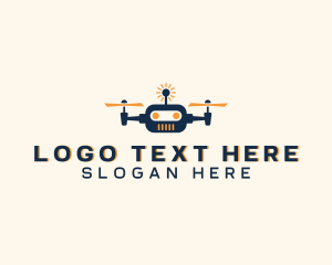 Drone - Aerial Robot Drone logo design