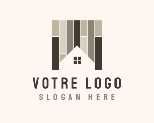 Masonry - House Floorboard Tile logo design