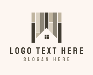 Construction - House Floorboard Tile logo design