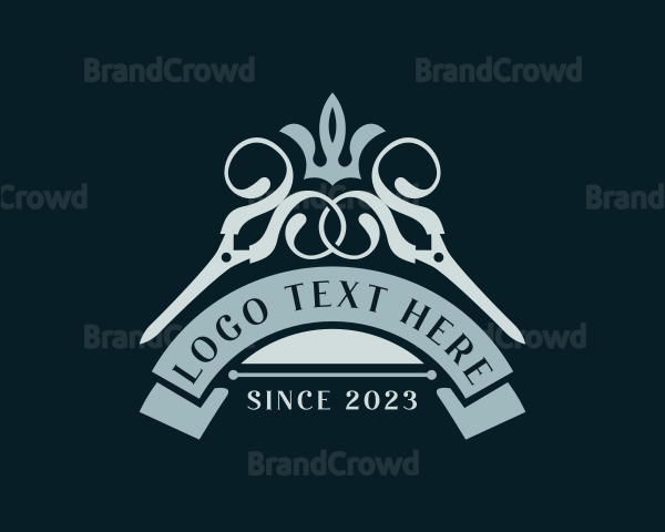 Crown Scissor Salon Logo