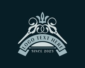 High End - Crown Scissor Salon logo design