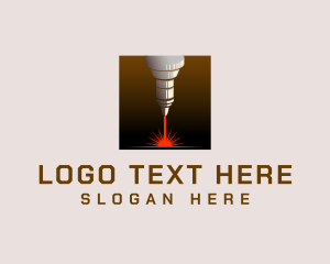 Worker - Laser Cutter Machine logo design