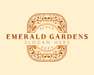 Luxury Floral Vine logo design