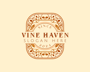 Luxury Floral Vine logo design