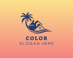 Palm Tree Beach House Logo