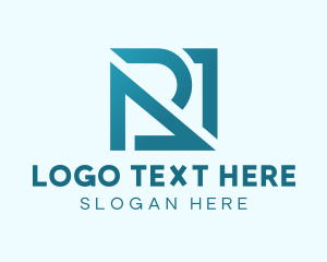 Marketer - Tech Cyber Letter R logo design