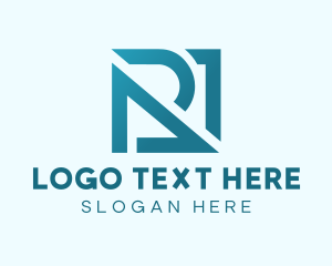 Team - Modern Cyber Company Letter R logo design