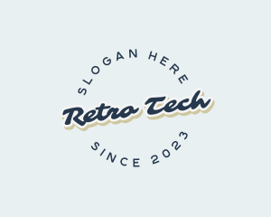 Round Retro Company logo design