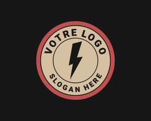 Thunder Electric Voltage Bolt Logo