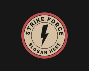 Strike - Thunder Electric Voltage Bolt logo design