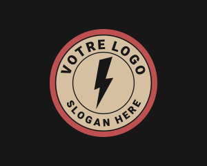 Charging - Thunder Electric Voltage Bolt logo design
