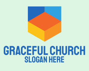 Colorful Digital Shield  Logo