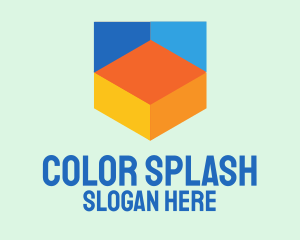 Colorful Digital Shield  logo design