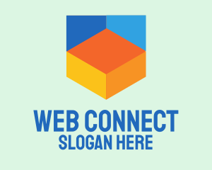 Internet - Colorful Digital Shield logo design
