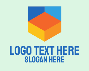 Digital - Colorful Digital Shield logo design