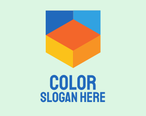 Colorful Digital Shield  logo design