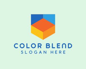 Colorful Digital Shield  logo design