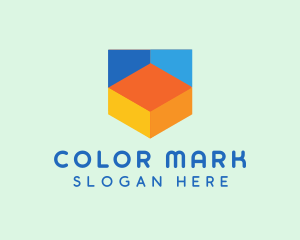 Colorful Digital Shield  logo design