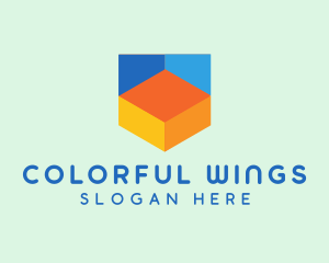 Colorful Digital Shield  logo design