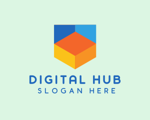 Colorful Digital Tech  logo design