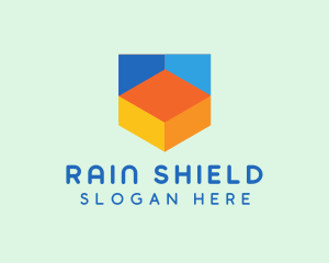 Colorful Digital Shield  logo design