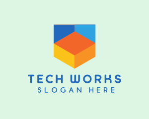 Colorful Digital Tech  logo design