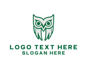 Nocturnal - Old Bird Owl logo design
