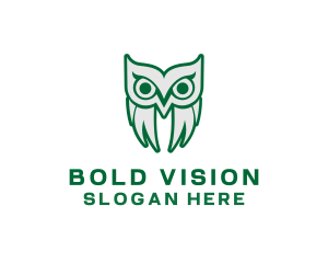 Old Bird Owl logo design