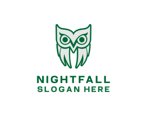 Nocturnal - Old Bird Owl logo design