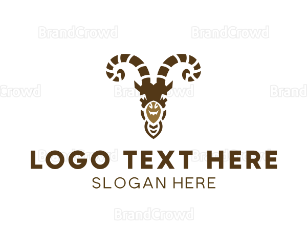 Smiling Goat Horns Logo