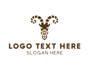 Restaurant - Smiling Goat Horns logo design